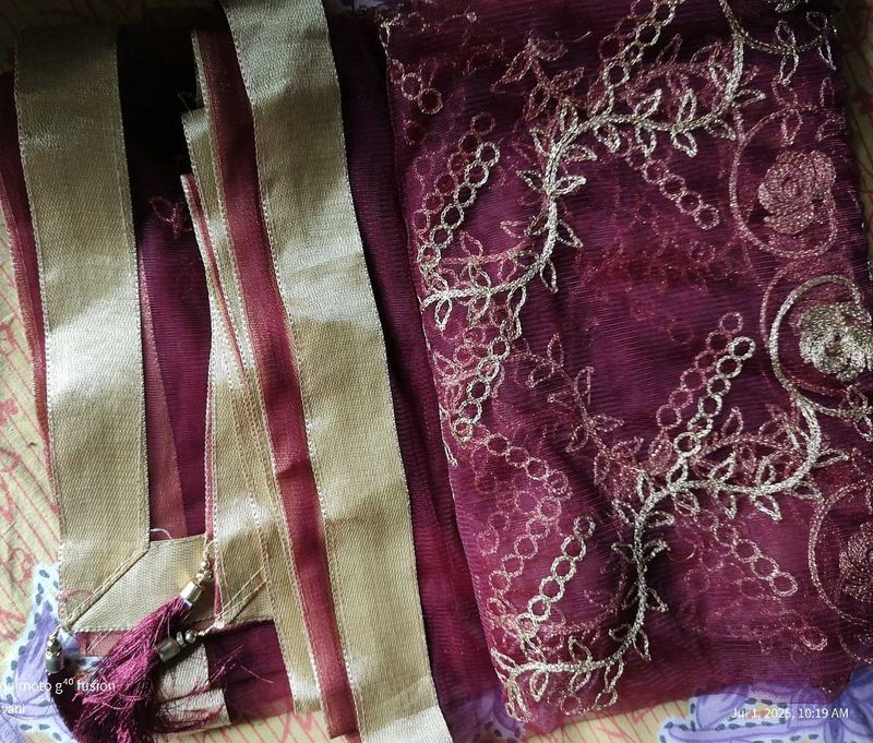Maroon Dupatta