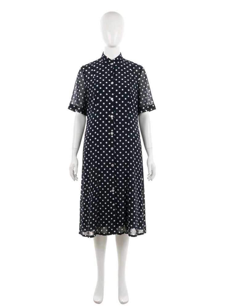 Chic Polka Dot Shirt Dress