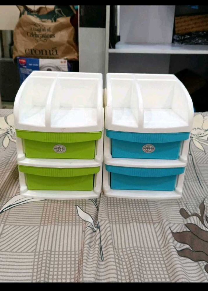 Colorful Mini Storage Drawers - Set of 2