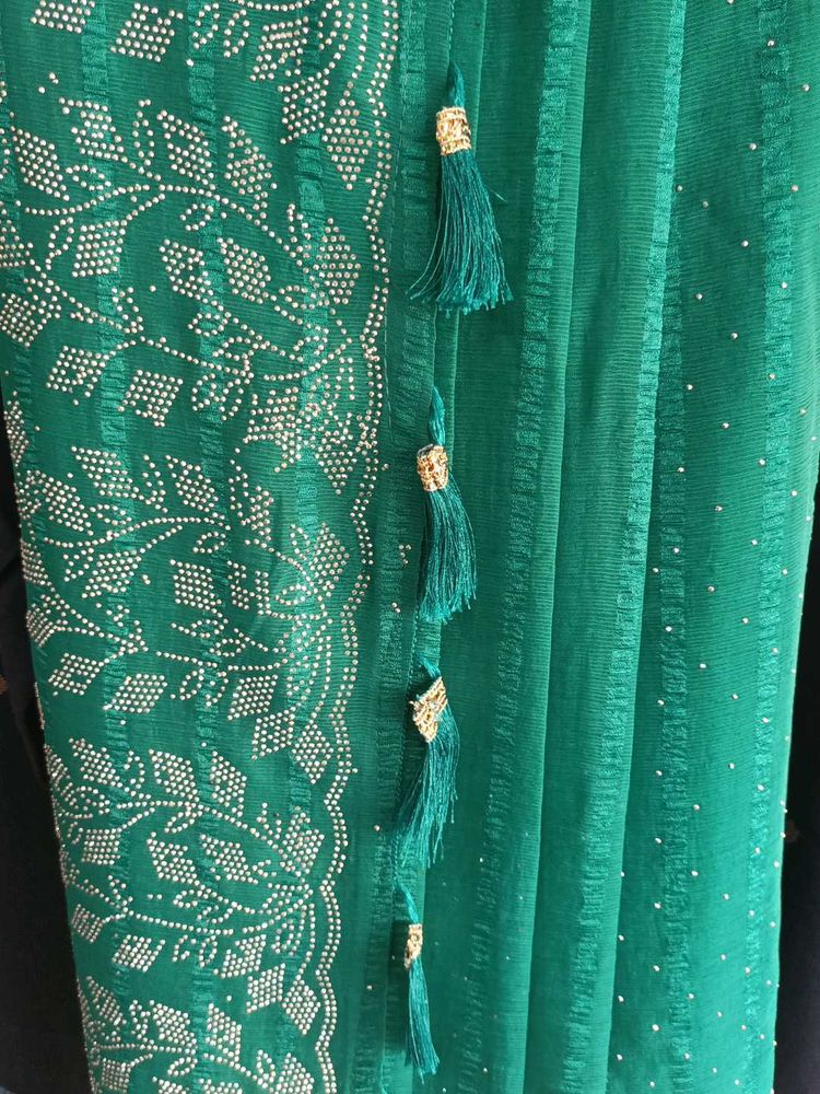 Emerald Green Saree