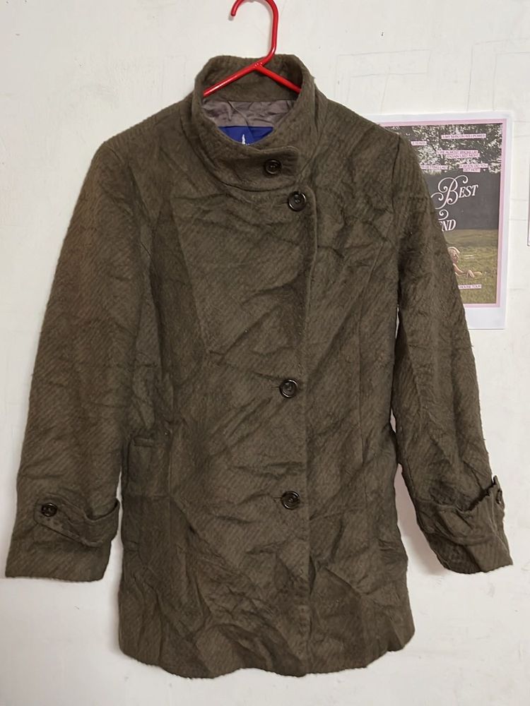 Vintage Brown Wool Coat