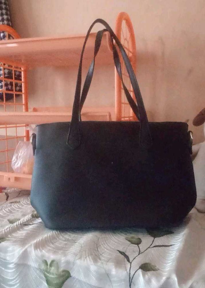 Elegant Black Tote Bag