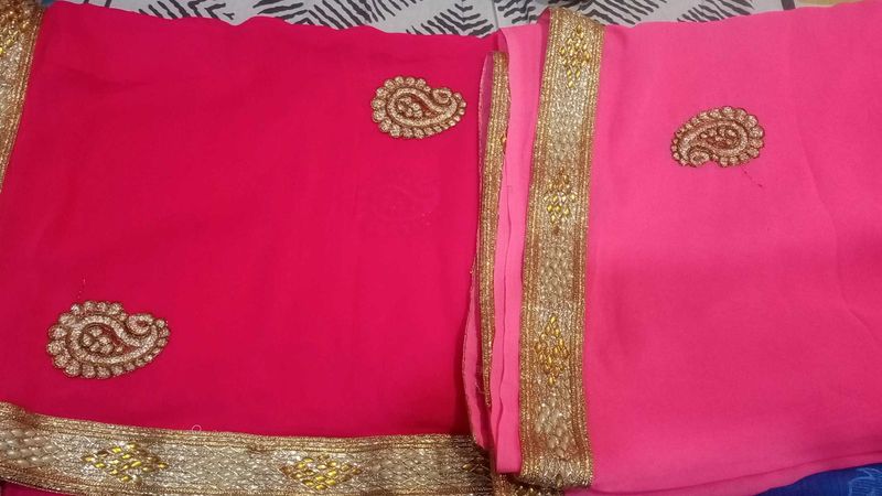 Pink Saree