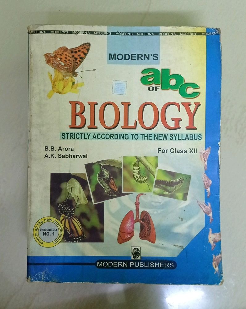 MODERN&#39;S abc of BIOLOGY For Class 12 (XII)