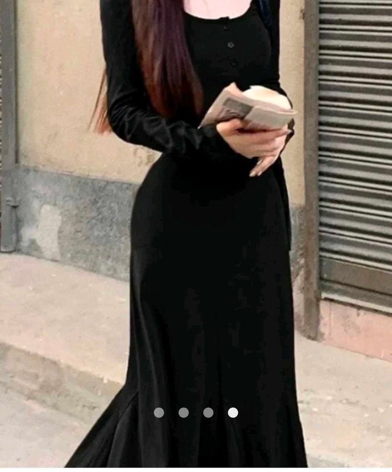Black Long Sleeve dress From SAVANA