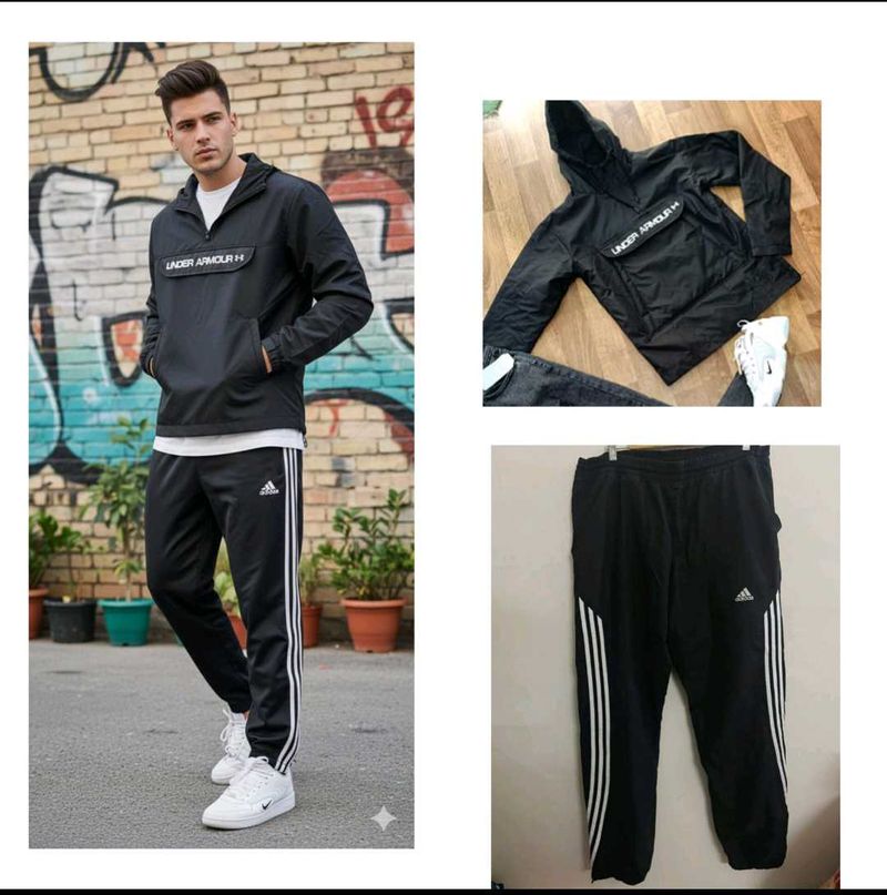 Combo -  Under Armour Hoodie and Adidas Trackpants