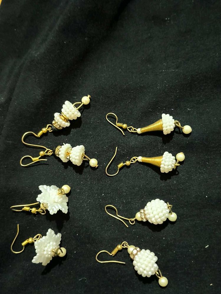 Pearl Drop Earrings Set