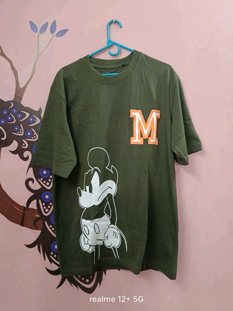 Olive Green Mickey Tee