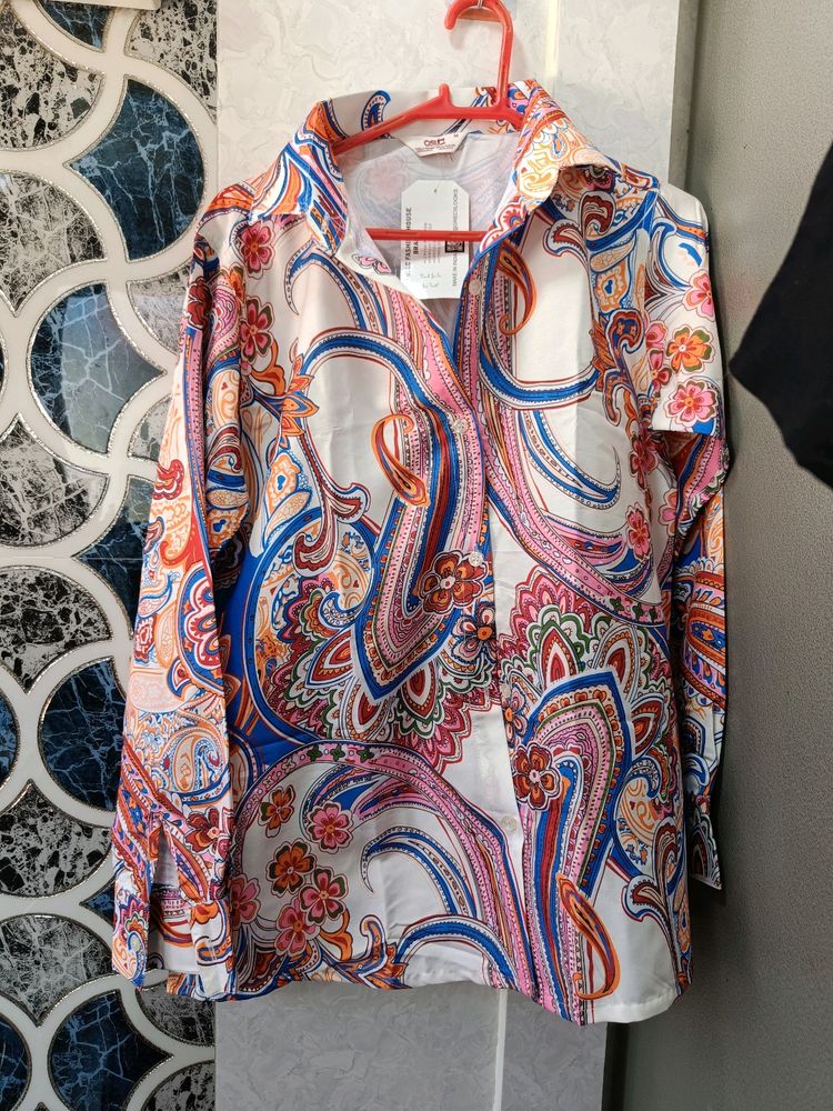 Women PRINTED SHIRT (Size  M )