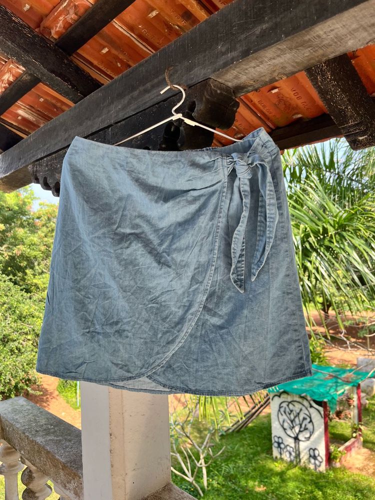 Wrap Mini Skirt