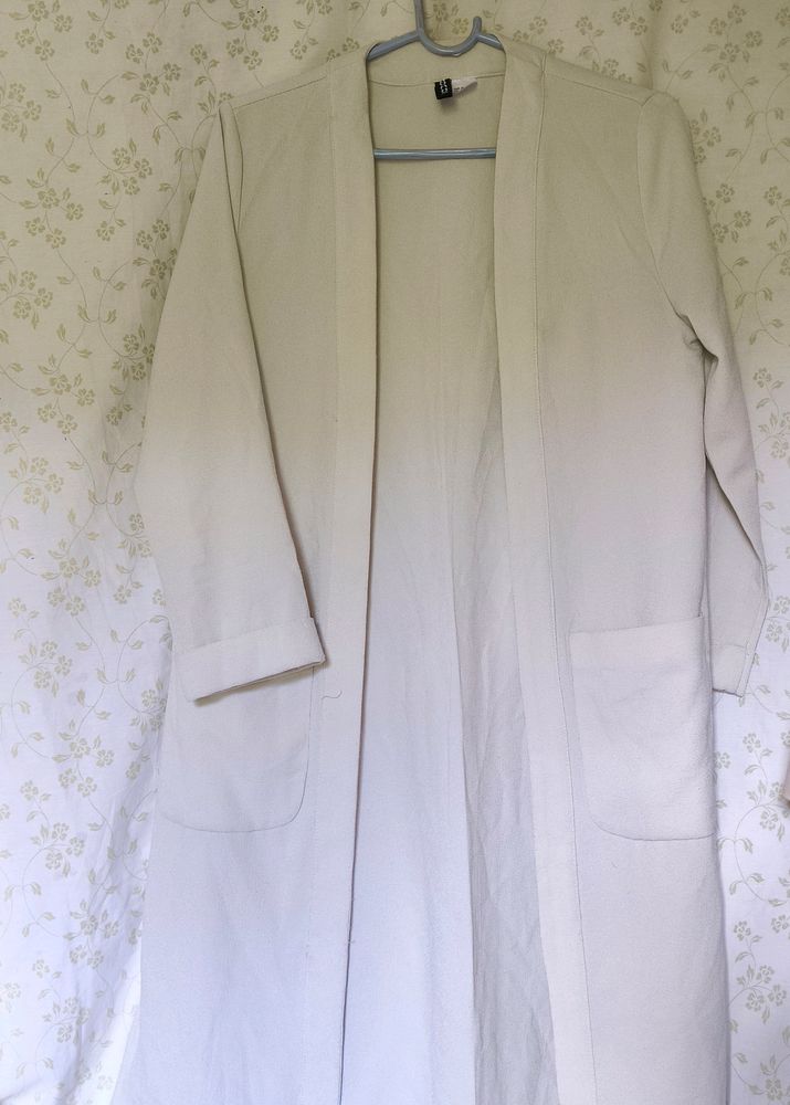 Long White Cardigan/H&amp;M