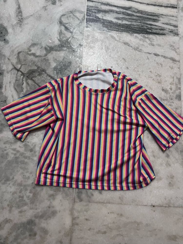 Multi Color Crop Top