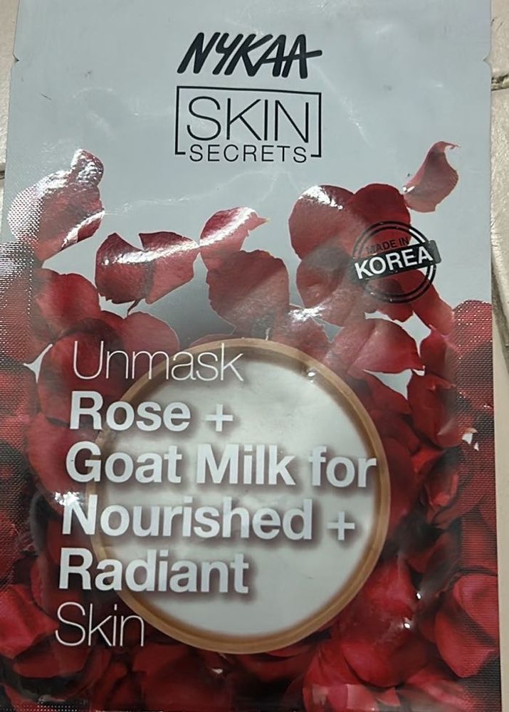 Nykaa Rose + Goat Milk Mask