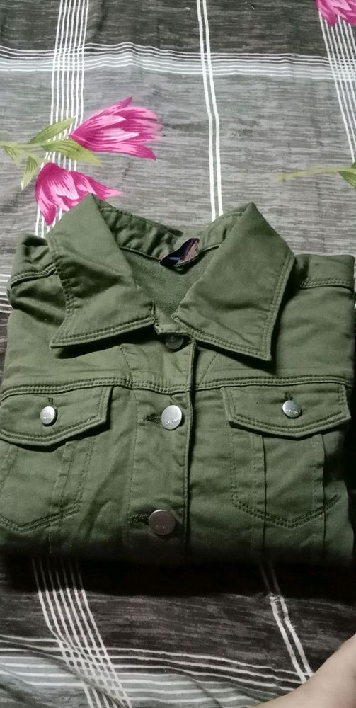 Olive green women jacket