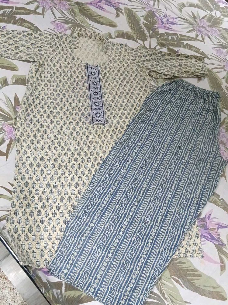 Cotton Comfort Kurta Pant Set