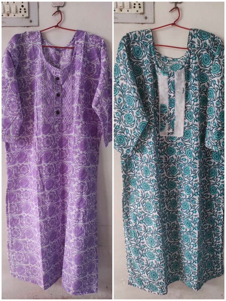 🌸Combo Of Floral Print Kurtis🌸