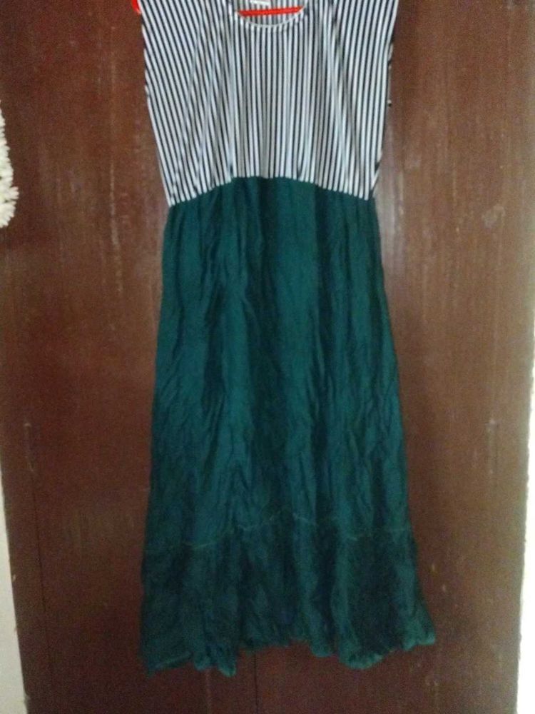 Striped Green Dress