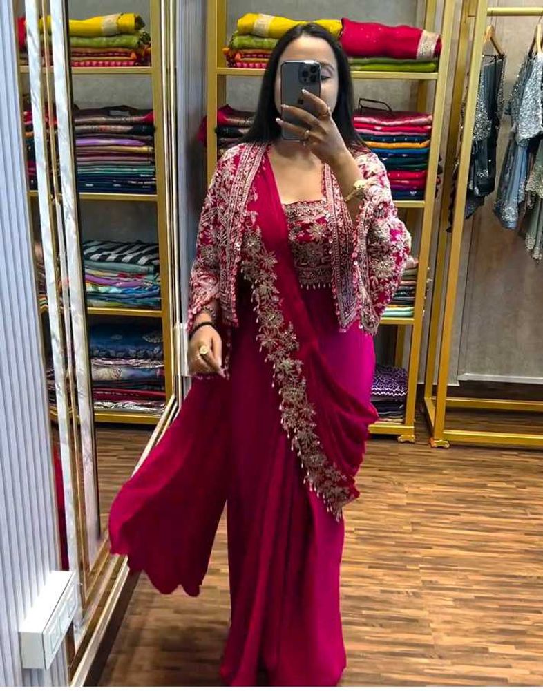 Indowestern Readymade Drape Saree
