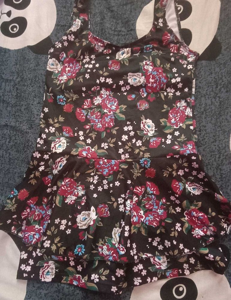 Floral Print Swimming Suit