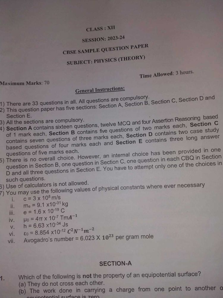 Cbse Sample Paper And Pyqs