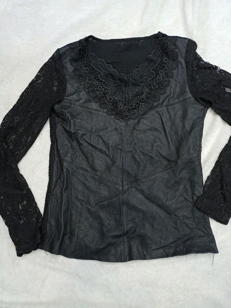 Leather 32,34 Size Top