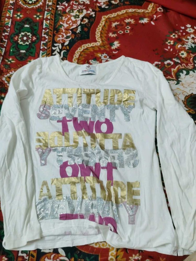 Cute White Graphic Tee