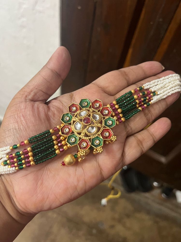 beaded Moti necklace Set