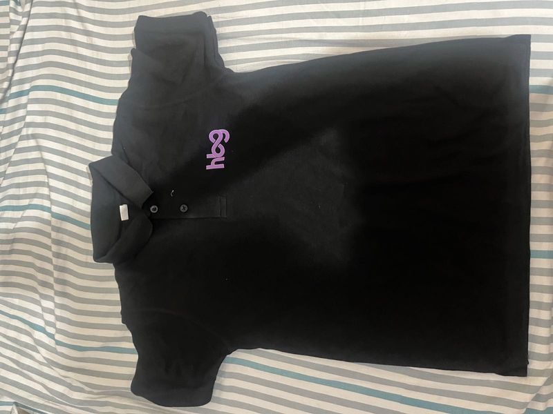 Black Polo Neck Tshirt