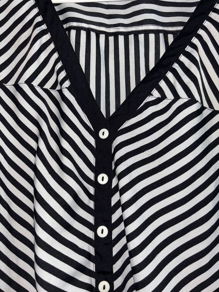 White And Black Shirt