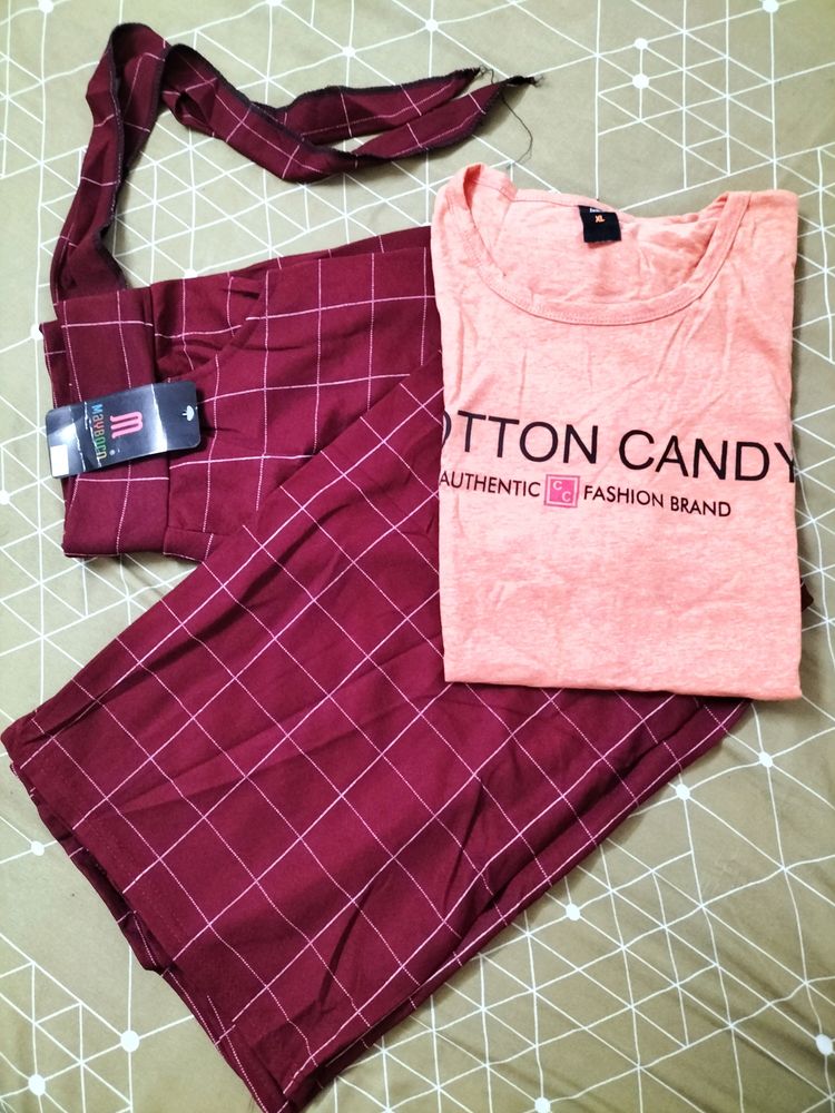 T-shirt &amp; Plazo Set