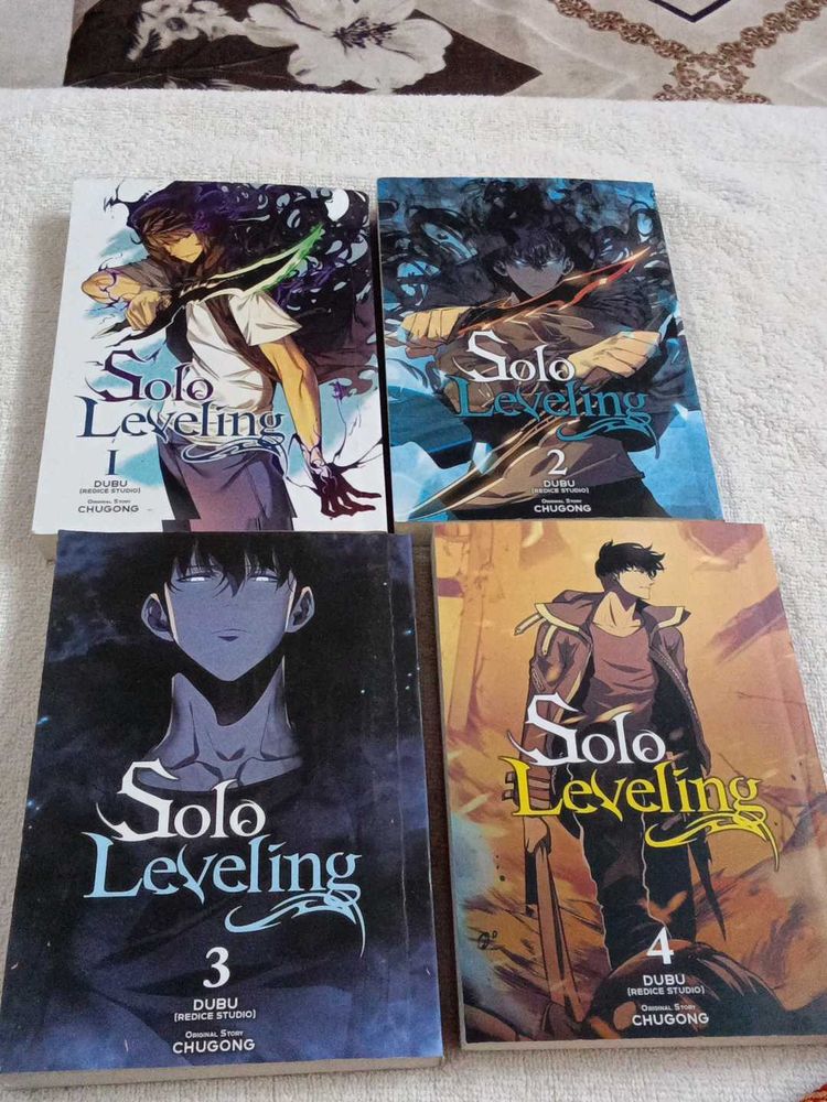 Solo Leveling Manga Volumes 1-4
