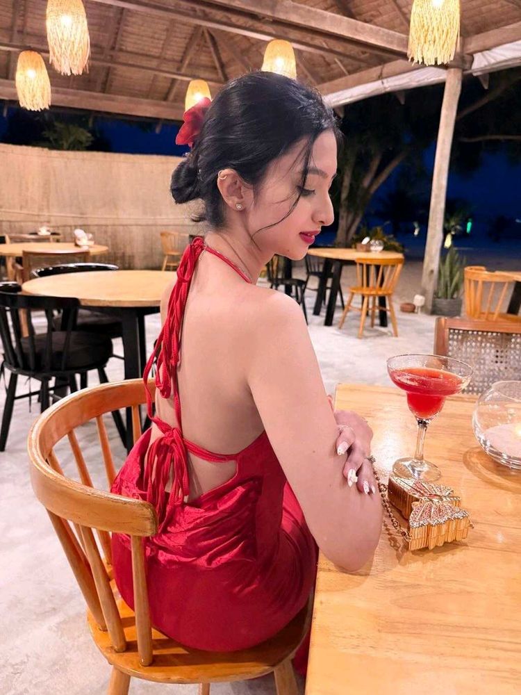 Red Pretty Long Gown