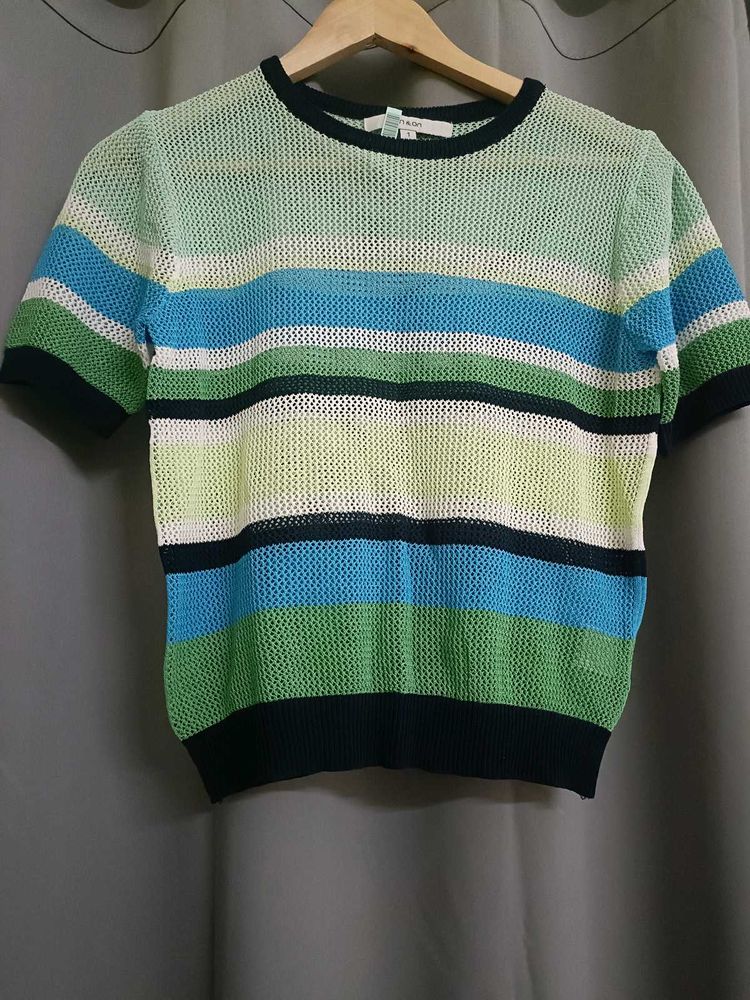 Multicoloured Knit Top 💚
