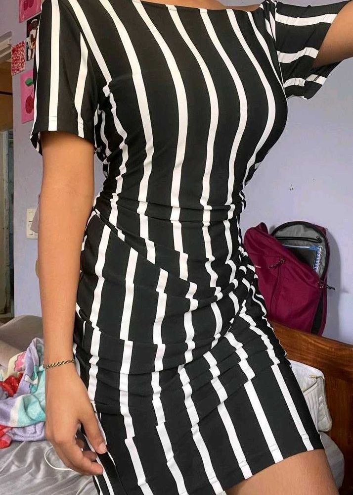 Black And White Maxi Dress