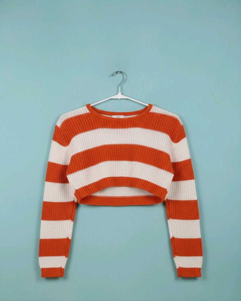 Striped Cropped Sweater