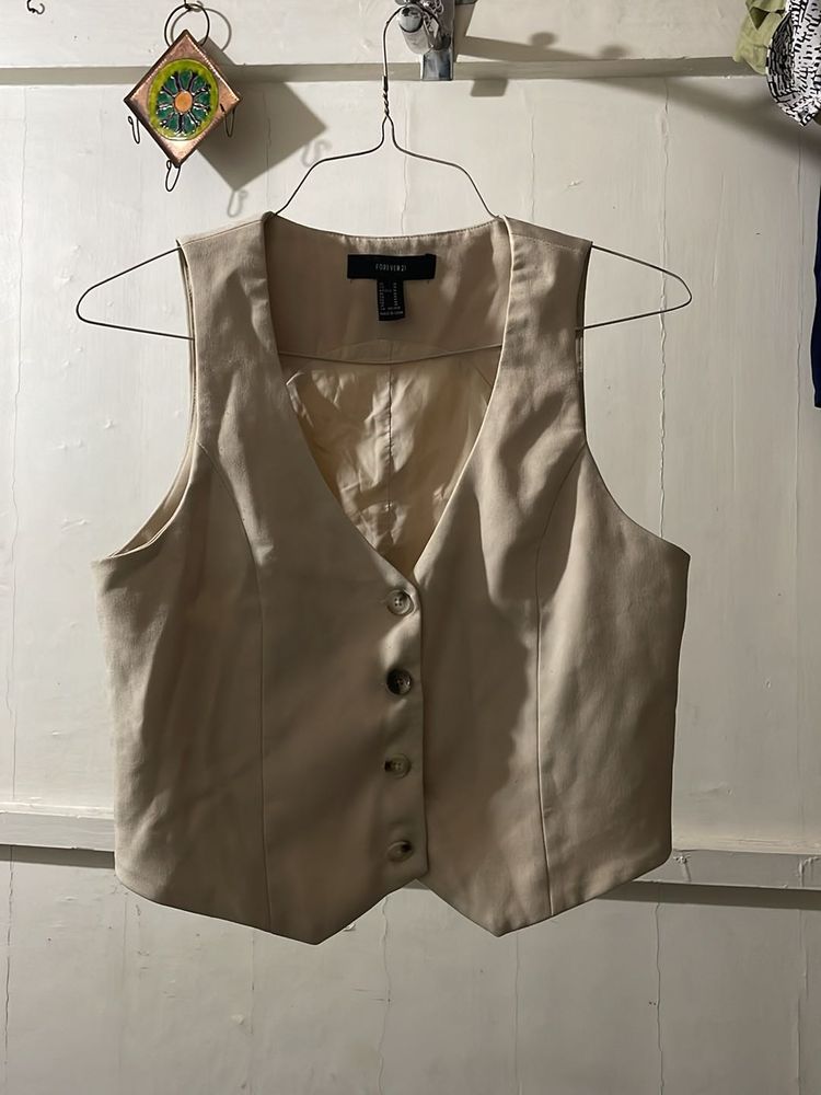 Aesthetic Beige Vest