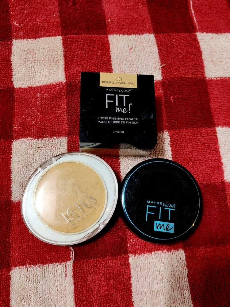 Set Of 3 Compact And Loose Powder