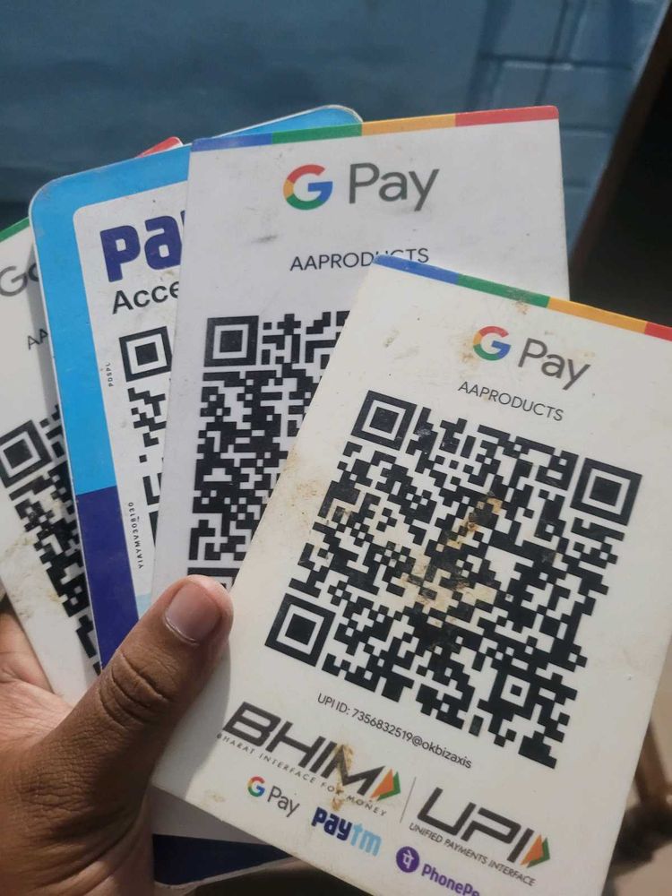 Google Pay/BHIM UPI Payment Cards