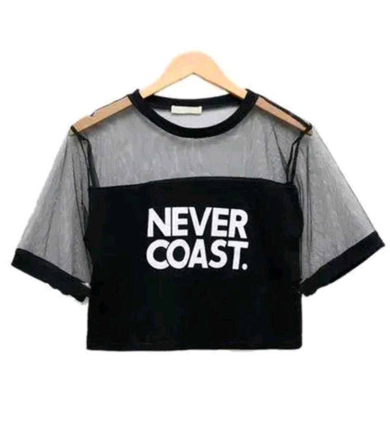 Never Coast Sheer Crop Top