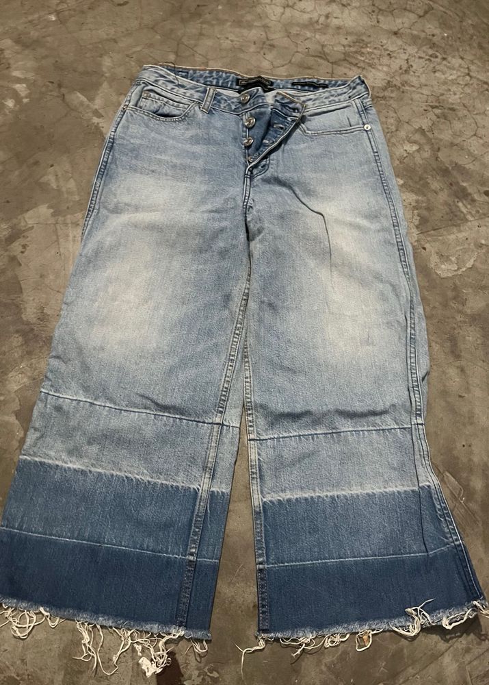 Wide Leg Denim Jeans