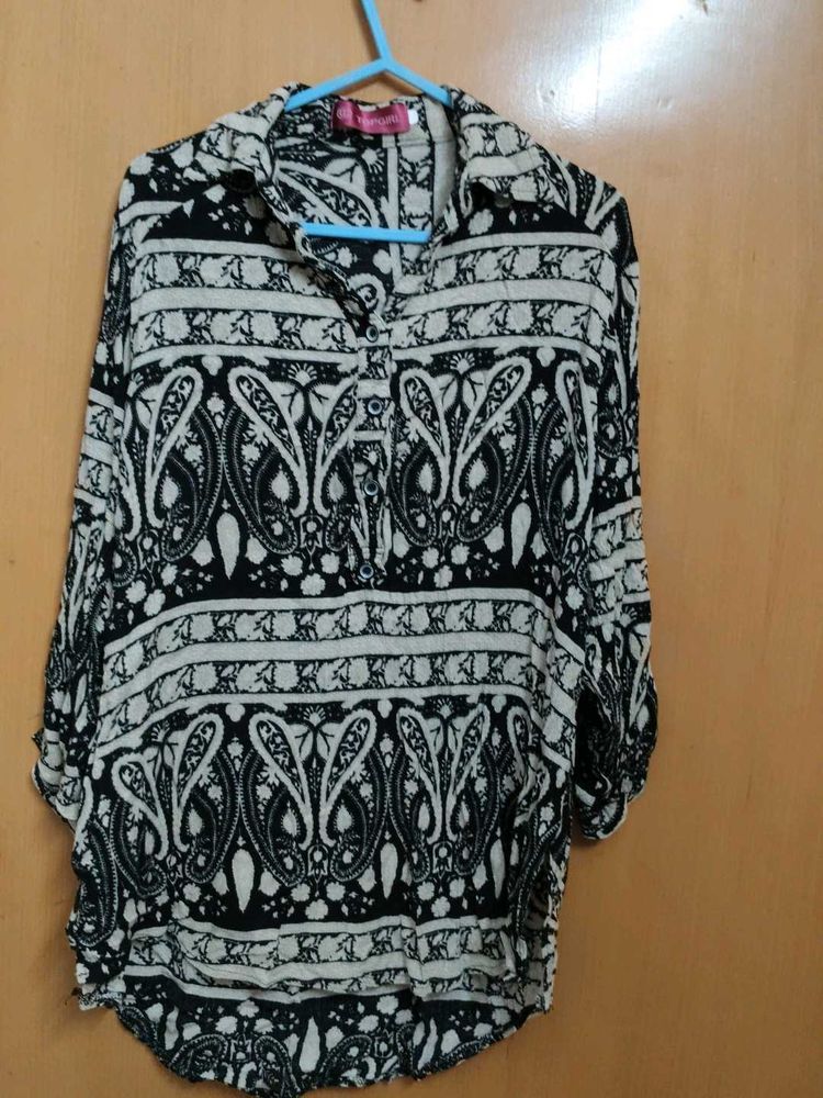 Paisley Print Blouse