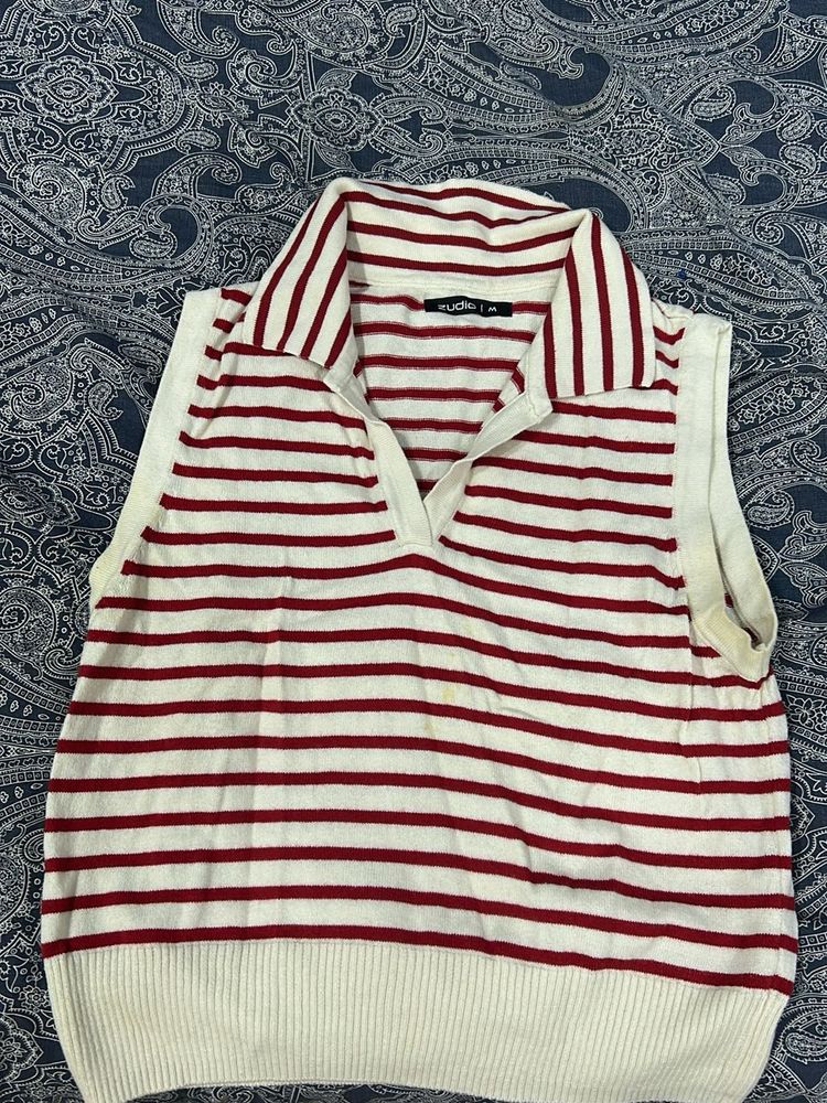 Zudio Striped Polo - Size M