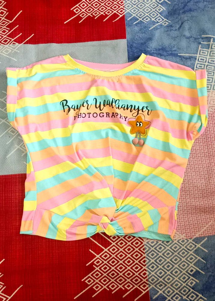 Striped Graphic Tee