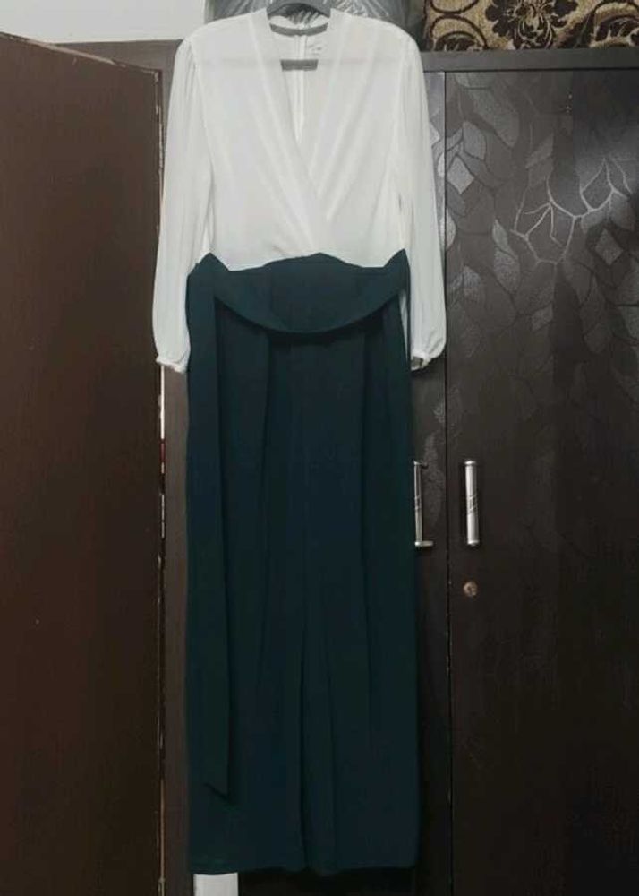 Forever new Jumpsuit - Green and Cream