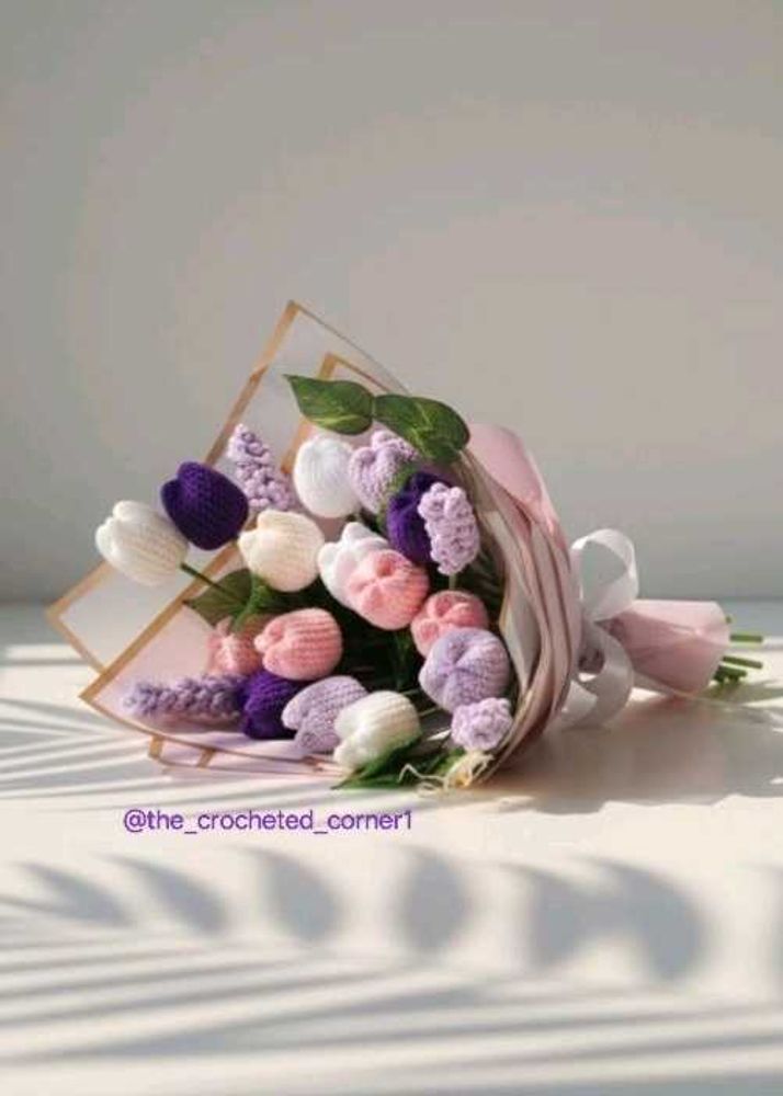 Crochet Tulip Bouquet
