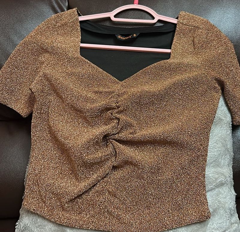 Shimmery Bronze Top