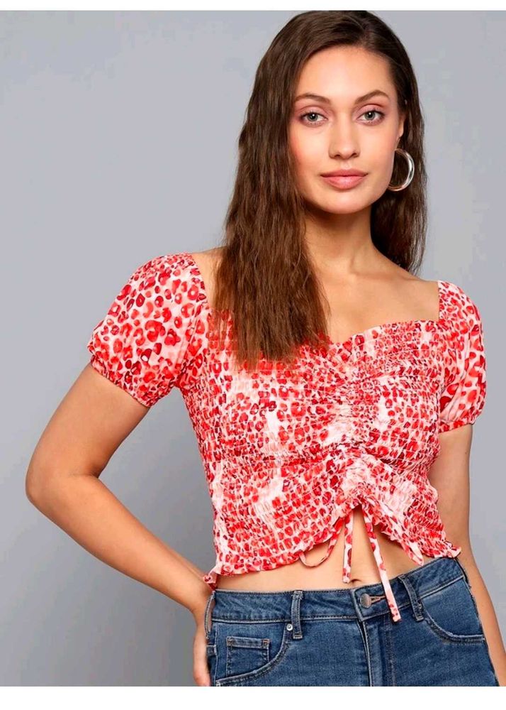 Floral Print Crop Top