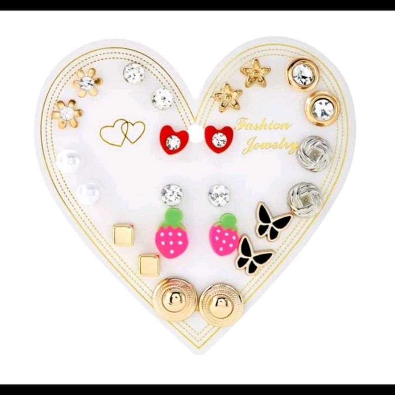 Combo Stud Earrings