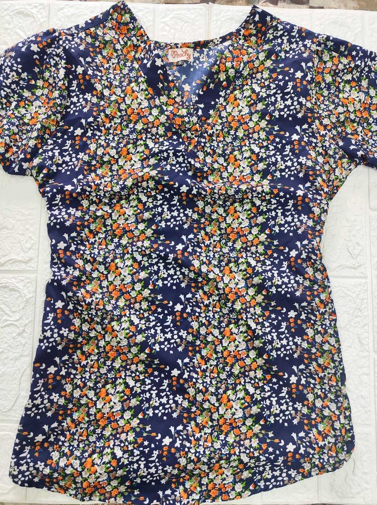 Floral Kurti Style Top