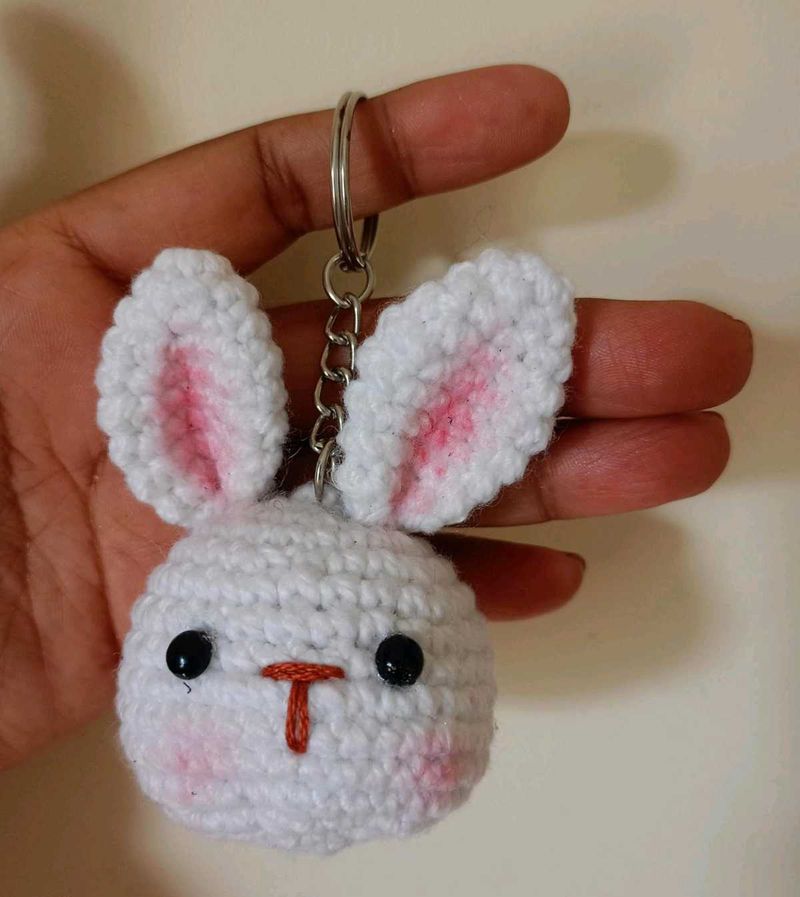 Crochet Bunny Keychain